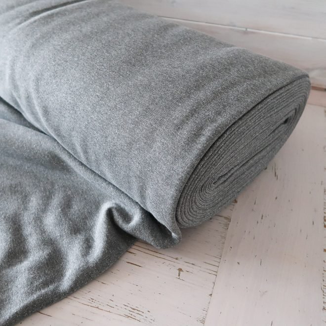 Winter Sparkle Fleece Back Terry - Grey