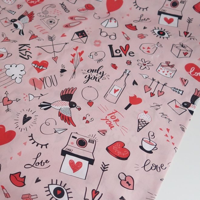 Doodle Love Cotton