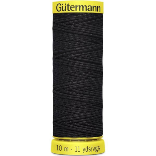 Gutermann Elastic Shirring Thread - Black