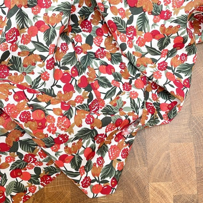 Fruit and Nut Cotton Lawn