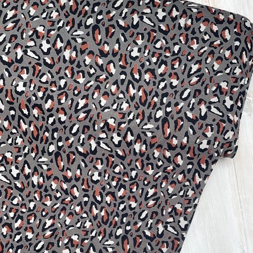 Pebble Spots Viscose Jersey - Grey