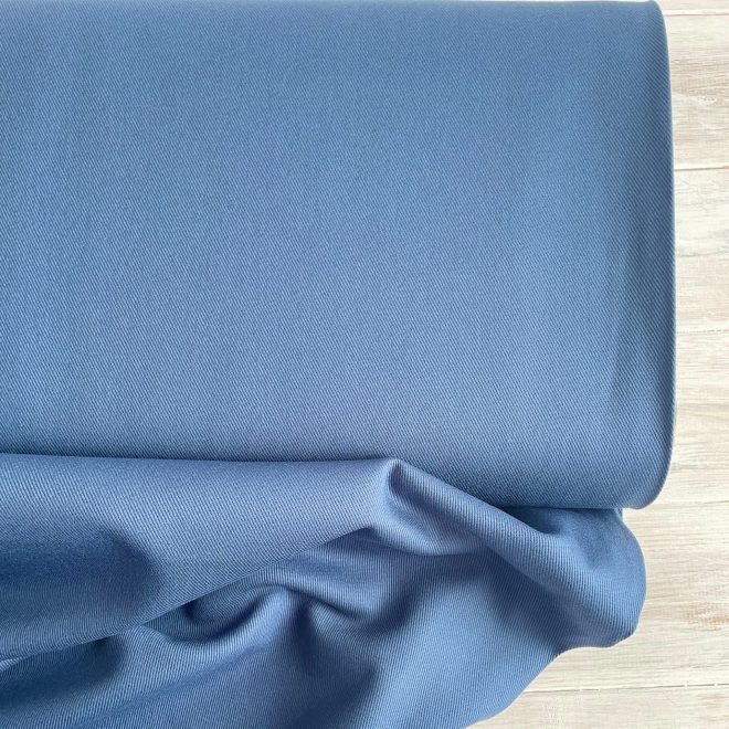 Smoke Blue Ventana Cotton Twill - Sevenberry
