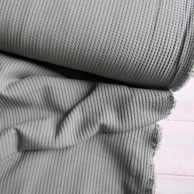 Waffle Cotton Jersey - Sage