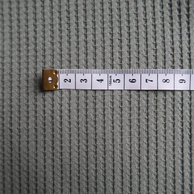 Waffle Cotton Jersey - Sage - Image 2
