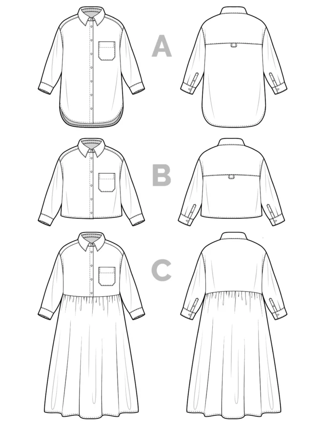 Jenna Shirt & Shirt Dress | Closet Core Patterns - Image 3