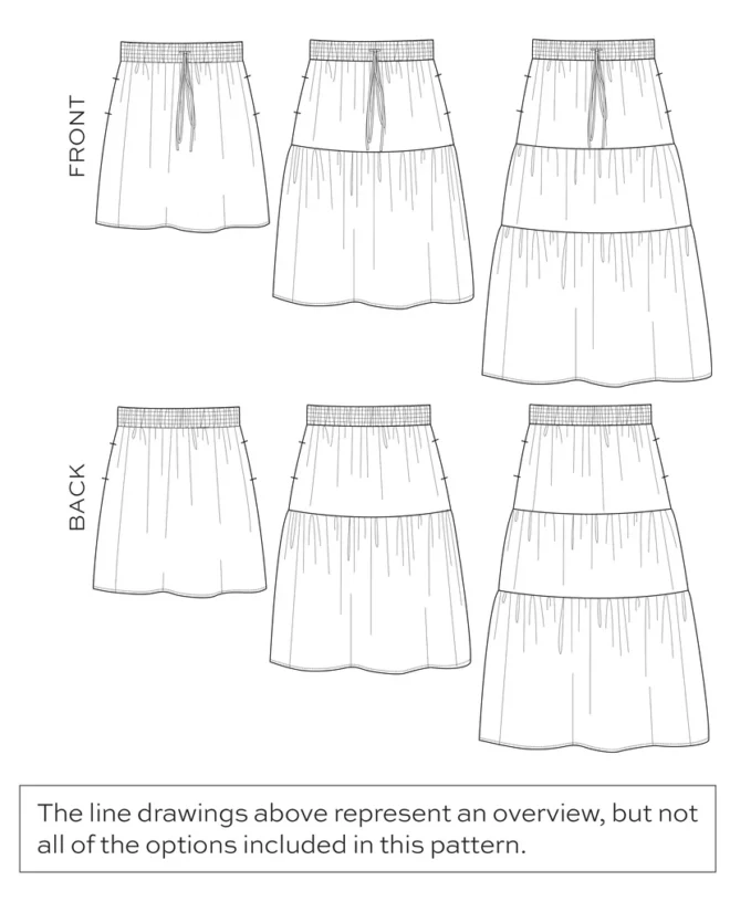 Mave Skirt Size 14-30 | True Bias - Image 2