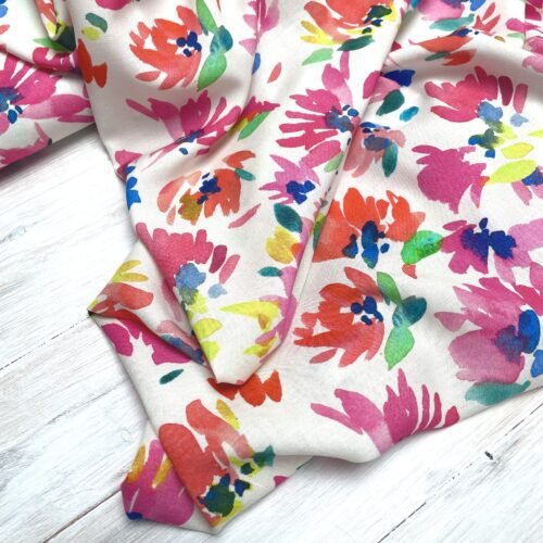 Market Flowers Linen Rayon