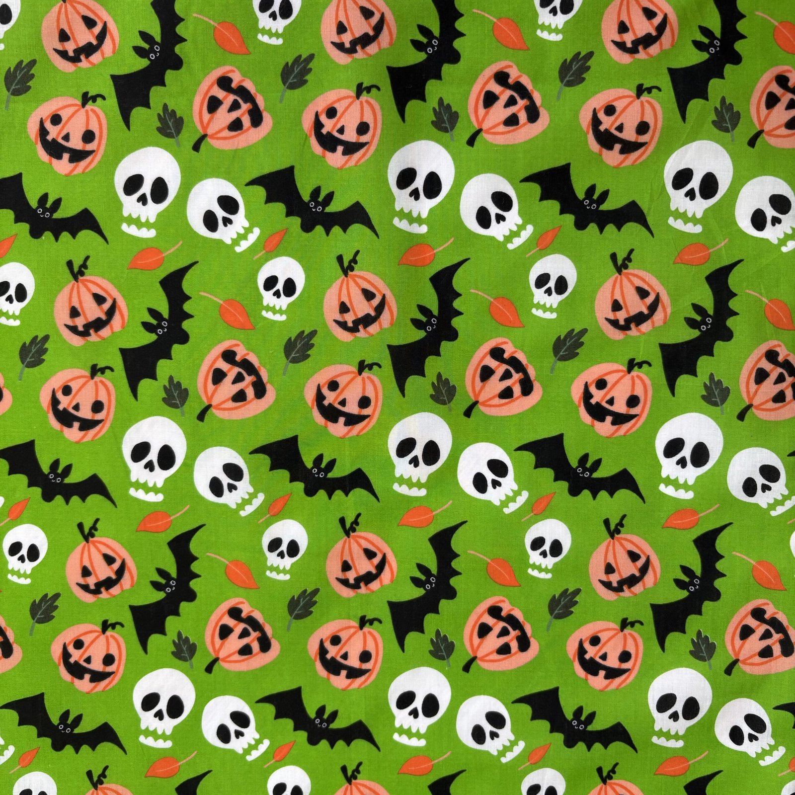 Pumpkins, Skulls & Bats, Oh My!- Polycotton - Image 5