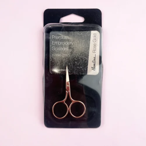 Hemline Rose Gold Embroidery Scissors