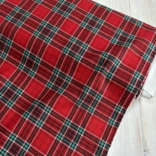 Christmas Tartan Cotton - Red