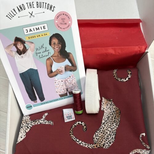 Pyjama Bottoms Sewing Kit - Leopard