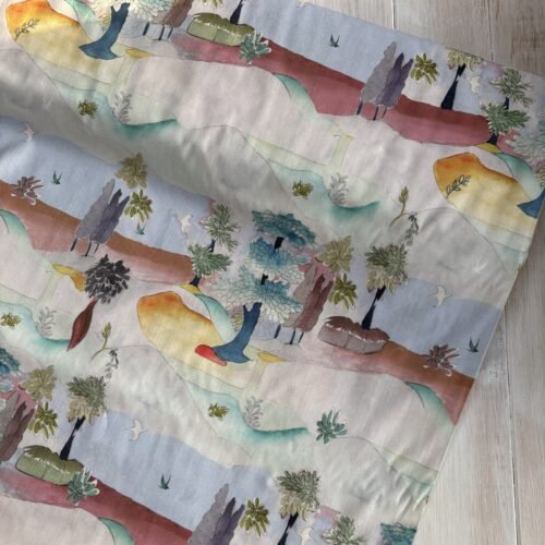 Graphic Landscape - Cotton Lawn