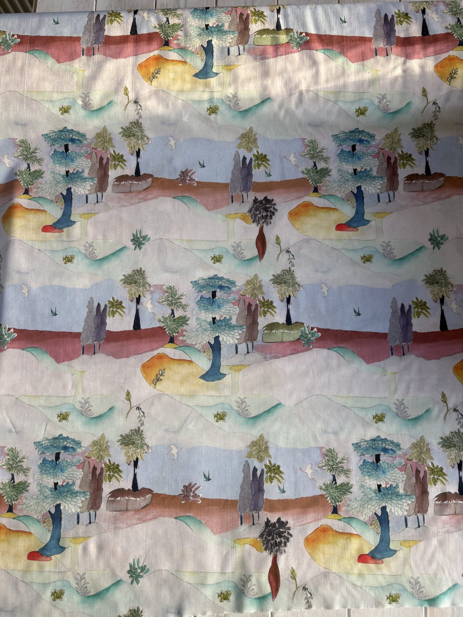 Graphic Landscape - Cotton Lawn - Image 4