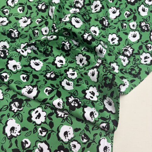 Emerald Bloom Cotton Sateen